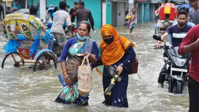 গত বছরও সিলেটে বন্যা পরিস্থিতির অবনতি হয়েছিল সিলেটে অঞ্চলে (ফাইল ছবি)