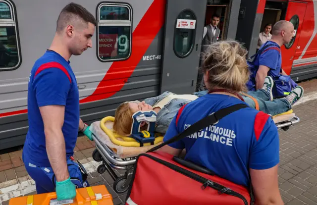 На Киевский вокзал в Москве привезли пострадавших