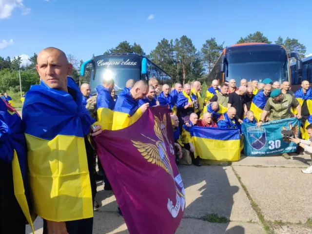 украинские военные возвращенные