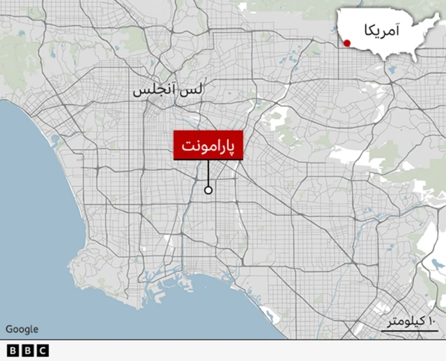 نقشه مناطقی در لس‌آنجلس که درگیر ناآرامی‌ها بوده‌اند