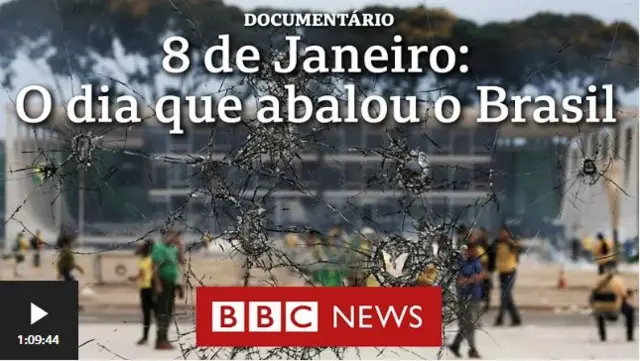Promo de documentário da BBC sobre 8 de janeiro