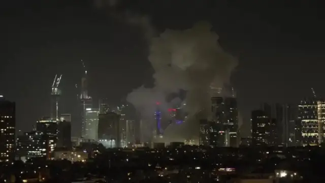 Hayaki a sararin samaniyar Isra'ila