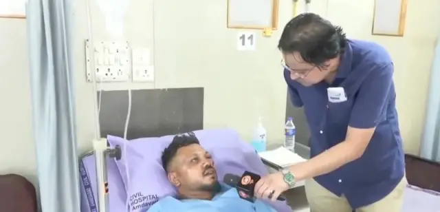 হাসপাতালে চিকিৎসাধীন রয়েছেন মি. রমেশ।