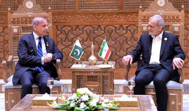شہباز شریف، ایرانی صدر مسعود پزشکیان