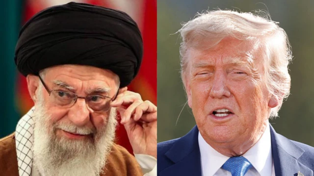 ईरान के सर्वोच्च नेता आयतुल्लाह अली ख़ामेनेई और अमेरिका के राष्ट्रपति डोनाल्ड ट्रंप (फ़ाइल फ़ोटो)