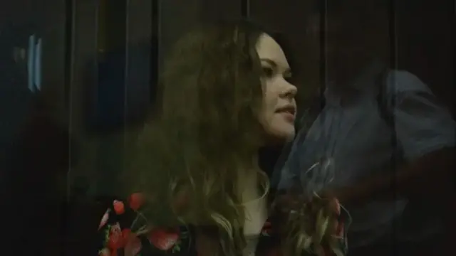 Надин Гейслер в зале суда