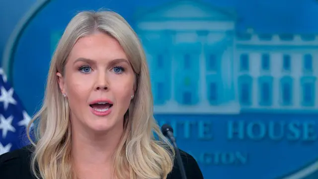 व्हाइट हाउस की प्रेस सचिव कैरोलीन लेविट