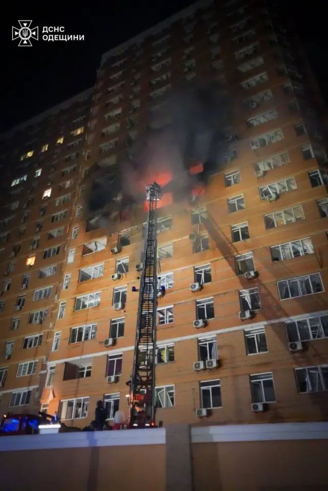 Дом в Одессе после удара