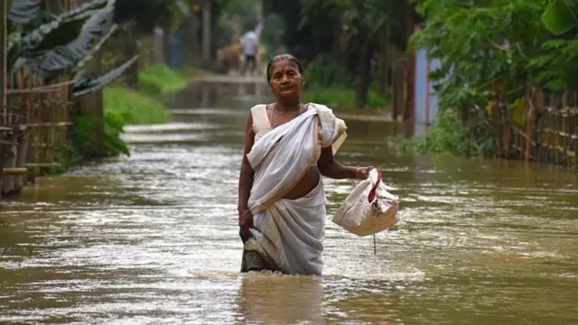 असम में बारिश