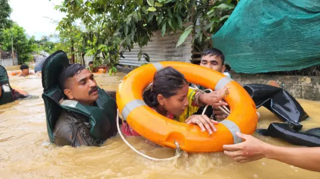 नागालैंड, असम और मणिपुर में बाढ़