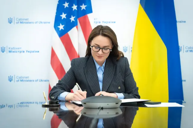 Юлия Свириденко летала в США, чтобы подписать соглашение о разработке украинских природных ресурсов