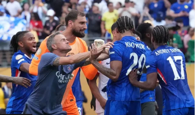 Luis Enrique da 'yanwasan Chelsea da PSg ana hatsaniya
