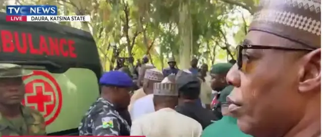 Gawar Muhammadu Buhari a cikin motar ɗaukar gawa a cikin gidansa da ke Daura