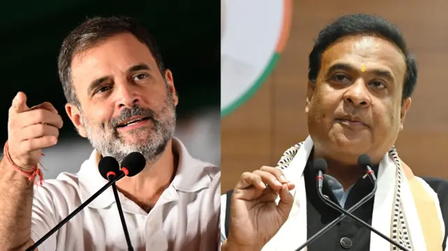 राहुल गांधी और हिमंत बिस्वा सरमा