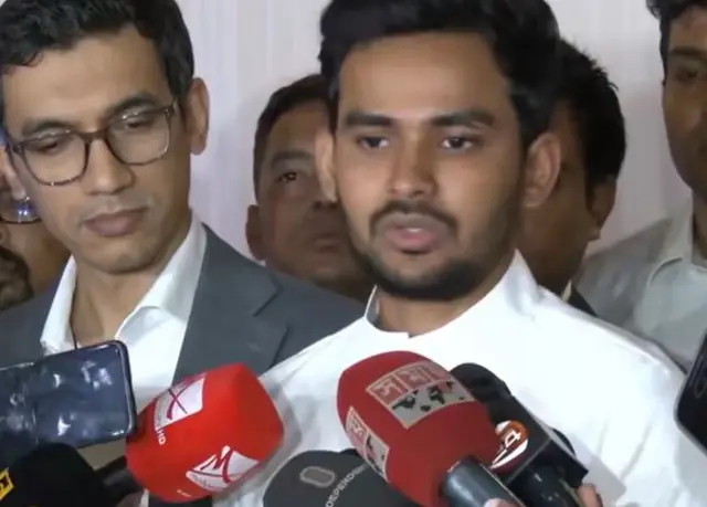 স্থানীয় সরকার উপদেষ্টা আসিফ মাহমুদ সজীব ভূঁইয়া