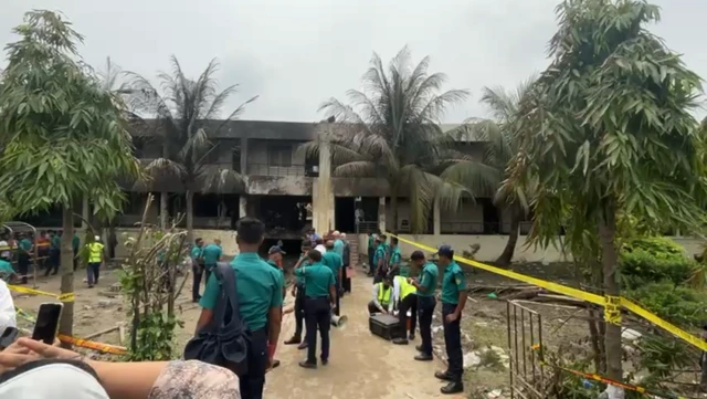 মাইলস্টোন স্কুল ও কলেজে বিমান বিধ্বস্তের ঘটনাস্থল