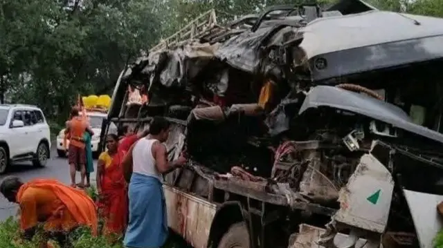 देवघर बस दुर्घटना