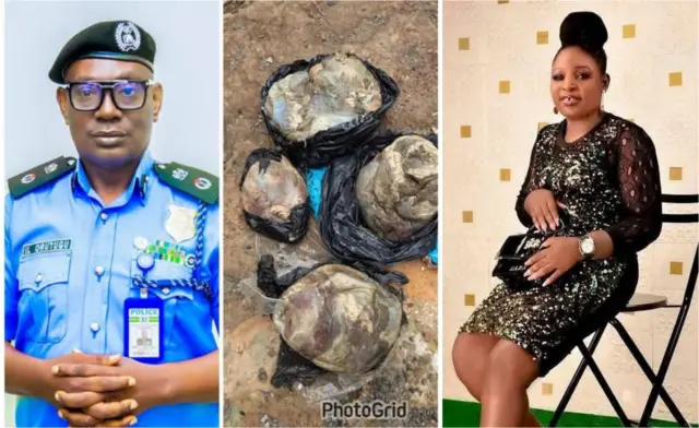 Kọmishịọna uweojii n'Anambra Steeti, anụ ahụ mmadụ dị n'ime akpa na foto onye nọọsụ ahụ e gburu n'Ogbunike, Anambra Steeti