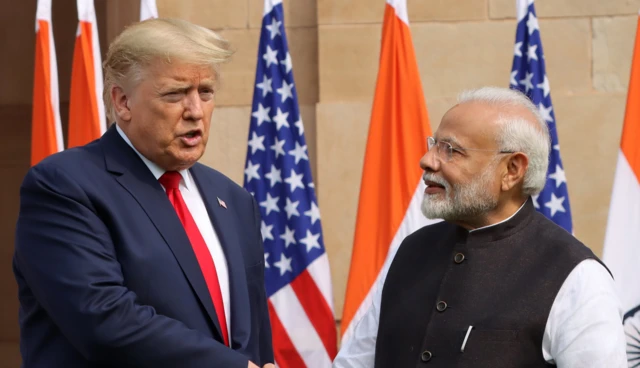 अमेरिका के राष्ट्रपति ट्रंप और भारत के पीएम मोदी