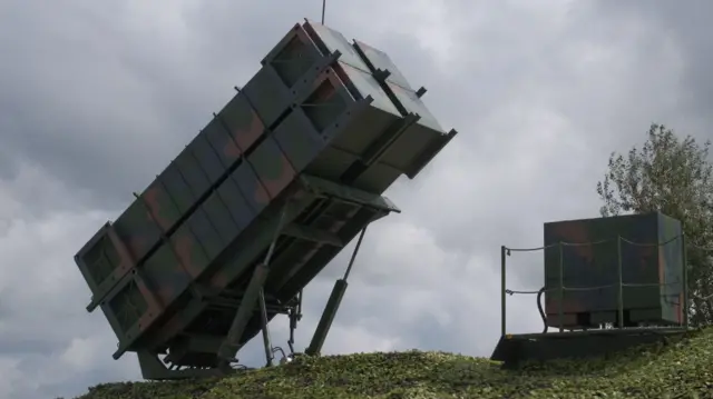 Одна из установок Patriot, стоящих на вооружении у украинской армии