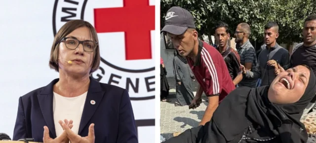 Jami'ar Red Cross da wasu Falasɗinawa