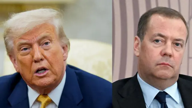 Pirezidantii US Doonaald Tiramp fi Pirezidantii duraanii Raashiyaa Dimiitirii Medvedev
