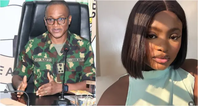 Nwada Uguamaye na Brigadier General Nafiu, onyeisi ngalaba ndị ji otu afọ efe ala nna ha na Naịjirịa