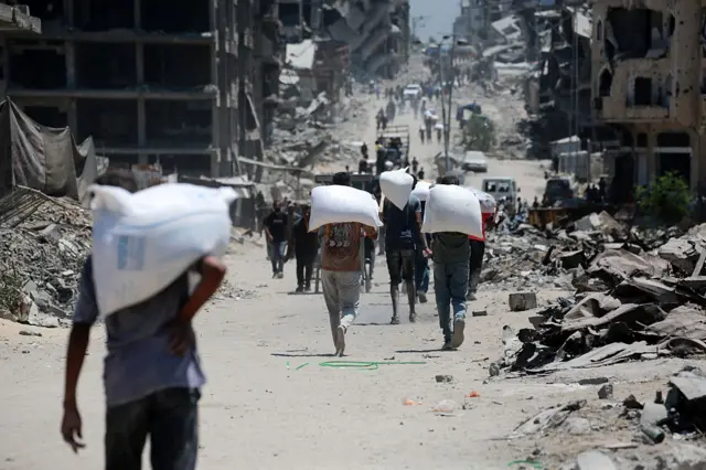 امدادی سامان غزہ