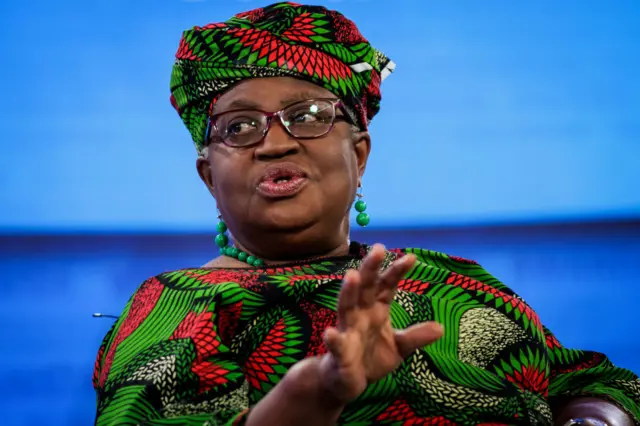 Tsohuwar ministar kuɗin Najeriya, Ngozi Okonjo-Iweala yayin wani taro
