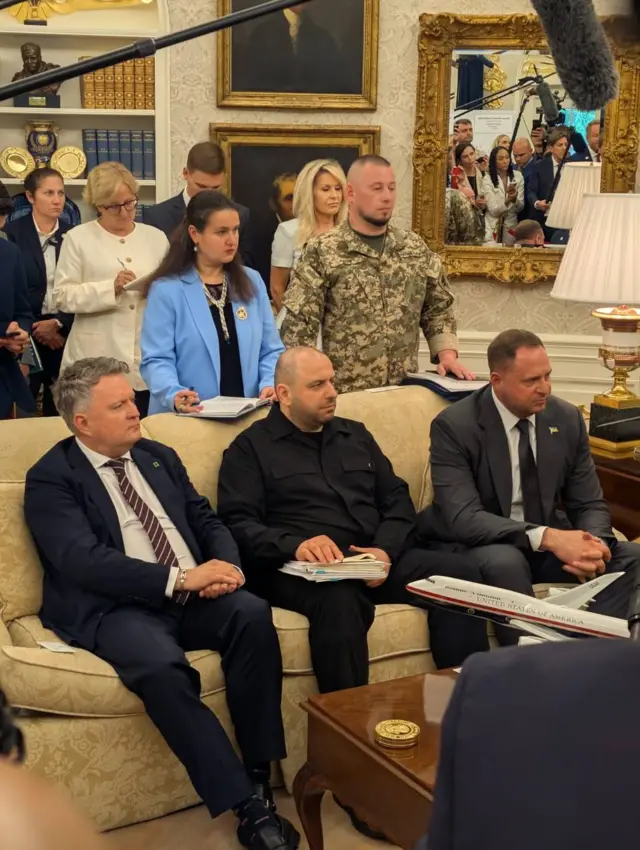 украинская делегация в Овальном кабинете