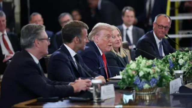 دیدار ترامپ و زلنسکی و رهبران اروپایی