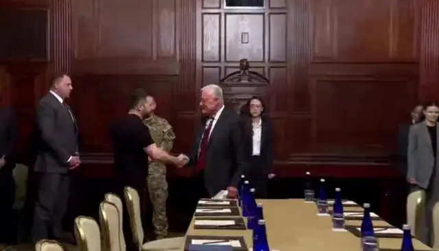 Володимир Зеленський і Кіт Келлог у Вашингтоні 18 серпня