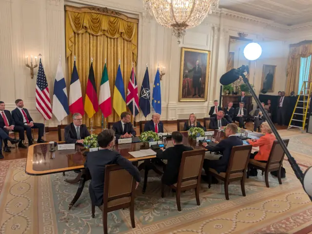 Трамп и европейские лидеры отвечают на вопросы