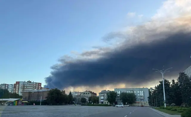 Дим над Кременчуком після російської масованої атаки