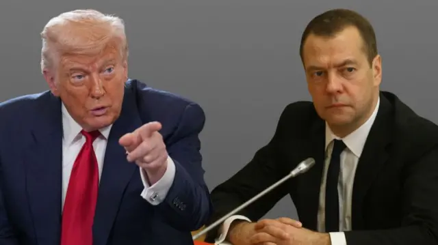 Onyeisiala mba Amerịka Trump na onye bụbu Onyeisiala Rọshịa Medvedev
