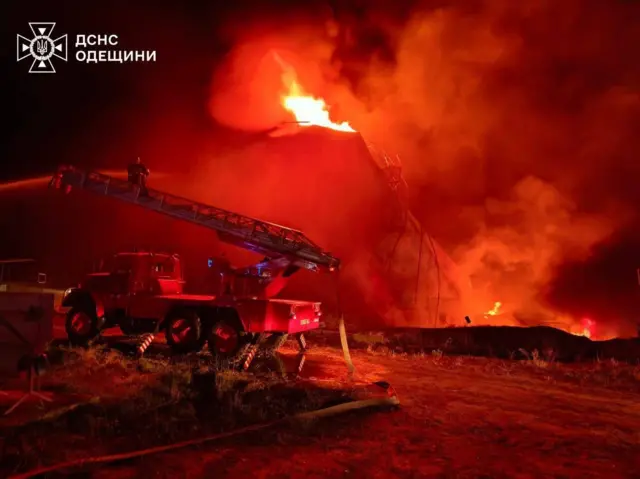 Пожар в Одесской области