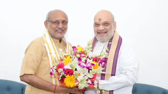 सीपी राधाकृष्णन और अमित शाह