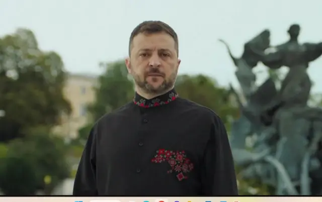 Volodymyr Zelen ekwuola na Yukren ga-aga n’ihu ịbuso Rọshịa agha, ihe a bụ ozi ya n'ụbọchị  ncheta nwere onwe ha