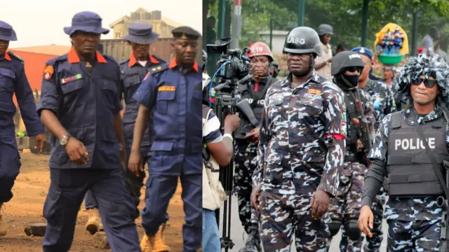 Ndị ọrụ nchekwa NSCDC na Uweojii wakporo onwe ha dịka otu onye nwụrụ