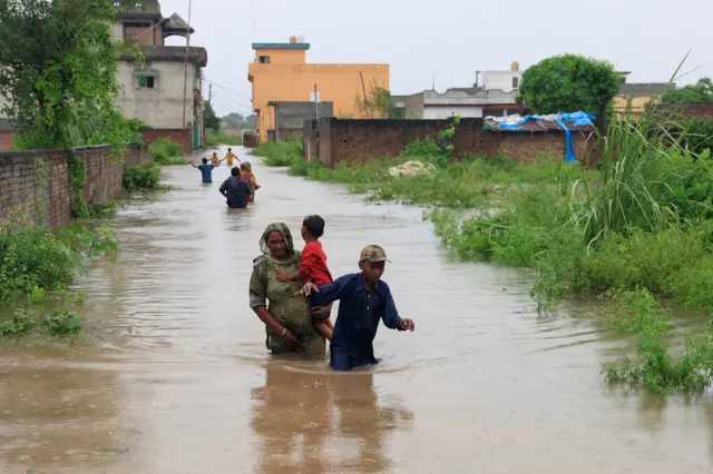 سیالکوٹ میں سیلاب سے تباہی