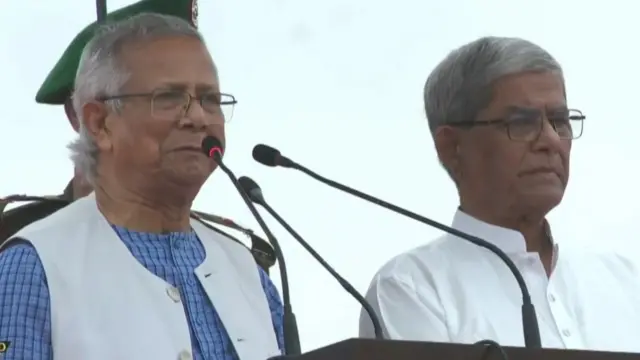 জুলাই ঘোষণাপত্র পাঠ করেন প্রধান উপদেষ্টা মুহাম্মদ ইউনূস