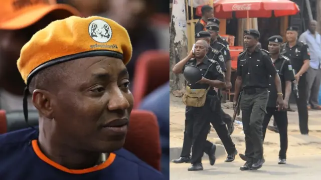 onye na-akwado ikike mmadụ bụ Omoyele Sowore na ndị uweojji Naịjiria