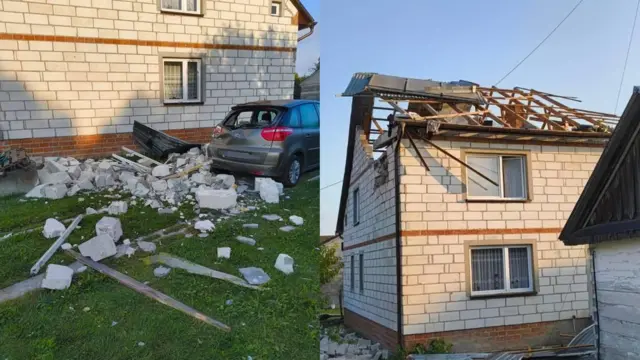 Польские СМИ публикуют фото последствий падения беспилотников в деревне Вырыки