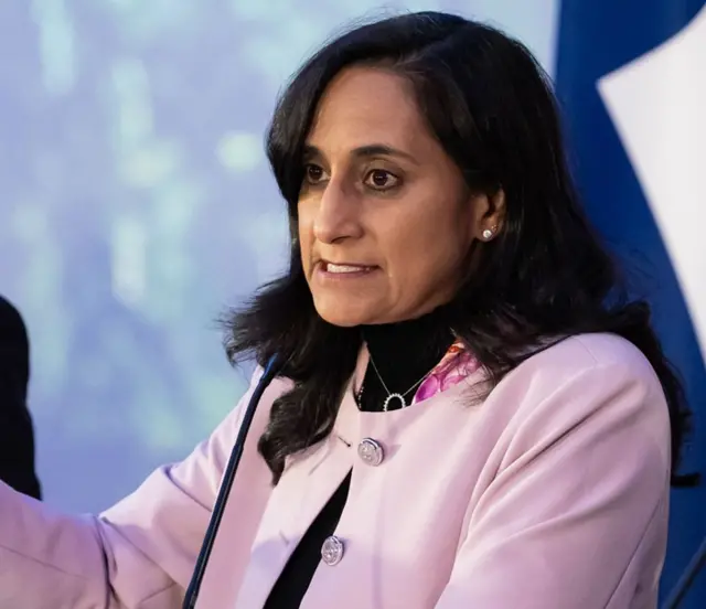 وزيرة الخارجية الكندية أنيتا أناند