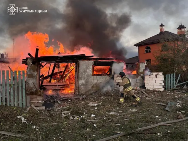 Житомирская область, пожар