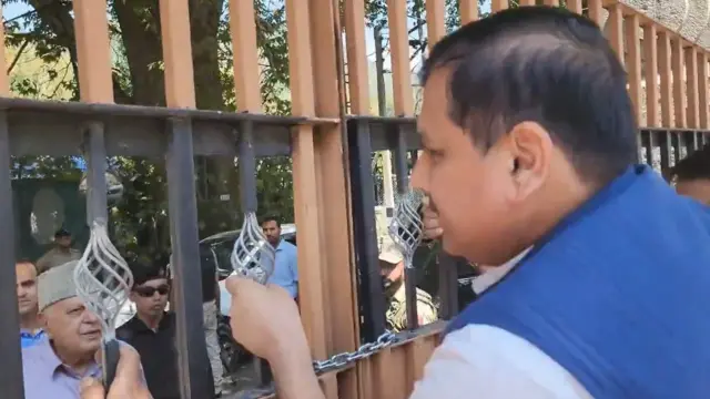 संजय सिंह और फ़ारूख़ अब्दुल्लाह