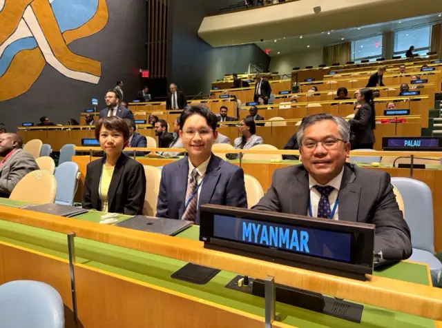 အကြိမ် ၈၀ မြောက်ဖွင့်ပွဲအခမ်းအနားကို တက်ရောက်လာတဲ့ ကုလသမဂ္ဂဆိုင်ရာ မြန်မာအမြဲတမ်းကိုယ်စားလှယ် ဦးကျော်မိုးထွန်း