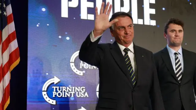 Jair Bolsonaro e Charlie Kirk