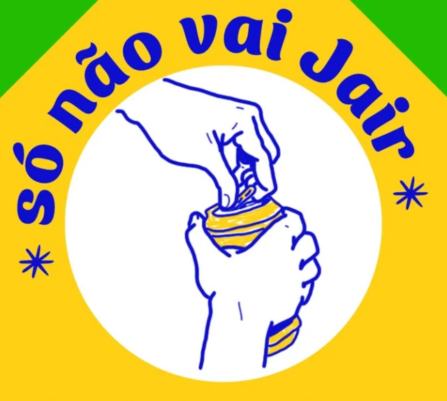 Parte do cartaz da festa promovida pelo MTST em comemoração à prisão de Bolsonaro