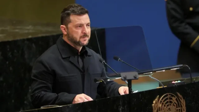Mgbe Onyeisiala mba Yukren bụ Volodymyr Zelensky kwuru okwu n'ọgbakọ otu United Nations